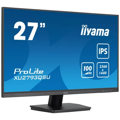 Monitor iiyama ProLite XU2793QSU-B7 27" IPS WQHD IPS LED 100Hz 1ms /HDMI, DisplayPort/ hub USB