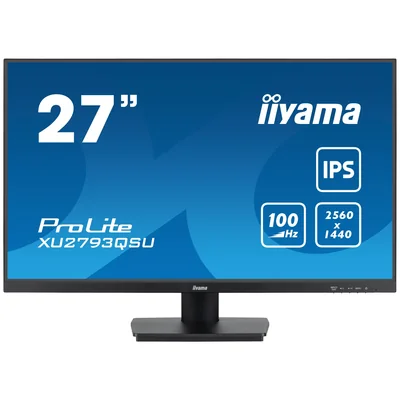 Monitor iiyama ProLite XU2793QSU-B7 27" IPS WQHD IPS LED 100Hz 1ms /HDMI, hub DisplayPort/USB