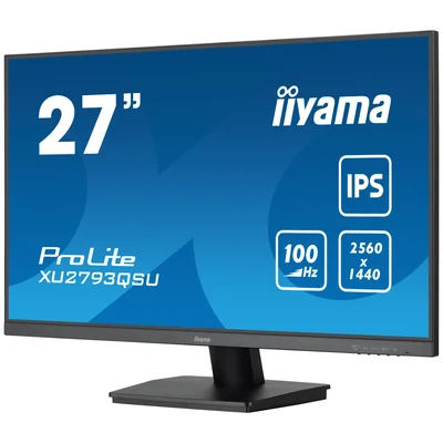 Monitor iiyama ProLite XU2793QSU-B7 de 27" IPS WQHD IPS LED 100 Hz 1 ms / HDMI, concentrador DisplayPort/USB