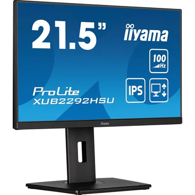 Monitor iiyama ProLite XUB2292HSU-B6 22" IPS LED 100Hz 0.4ms /HDMI DisplayPort/hub USB FlickerFree HAS