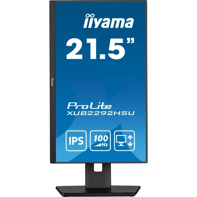 Monitor iiyama ProLite XUB2292HSU-B6 22" IPS LED 100Hz 0.4ms /HDMI DisplayPort/hub USB FlickerFree HAS