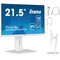 Monitor iiyama ProLite XUB2292HSU-W6 22" IPS LED 100Hz 0,4ms /HDMI DisplayPort/hub USB FlickerFree HAS Bianco