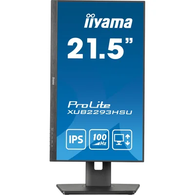 Монітор iiyama ProLite XUB2293HSU-B6 22" IPS LED 1 мс / HDMI DisplayPort / USB-хаб FlickerFree HAS