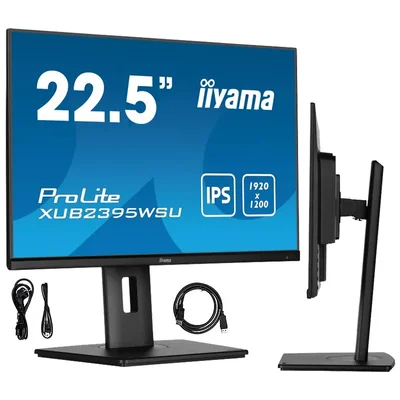 Monitor iiyama ProLite XUB2395WSU-B5 24" WUXGA IPS LED 16:10 /VGA HDMI DisplayPort/ USB HAS hub
