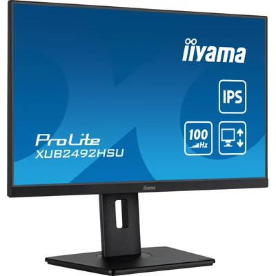 Монітор iiyama ProLite XUB2492HSU-B6 24" IPS LED 100Hz 0.4ms /HDMI, DisplayPort, USB/HAS хаб, FlickerFree