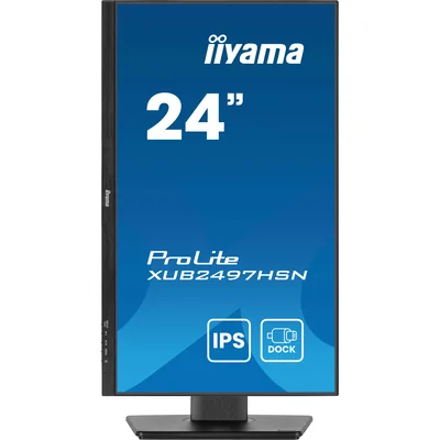 Monitor iiyama ProLite XUB2497HSN-B2 24" IPS LED 1ms 100Hz /HDMI DP/ Integrierte USB-C-Dockingstation, flimmerfrei