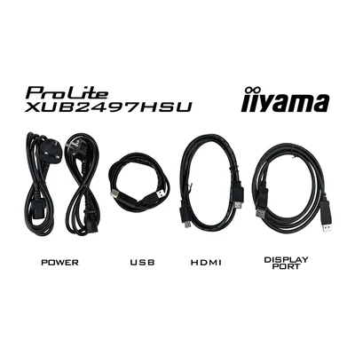 Монітор iiyama ProLite XUB2497HSU-B2 24" IPS LED 1 мс 100 Гц / HDMI DP / Flicker-Free