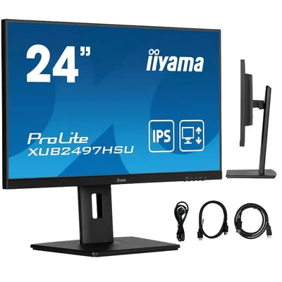 Monitor iiyama ProLite XUB2497HSU-B2 24" IPS LED 1ms 100Hz /HDMI DP/ FlickerFree