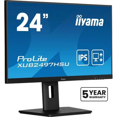 Monitor iiyama ProLite XUB2497HSU-B2 24" IPS LED 1ms 100Hz /HDMI DP/ FlickerFree