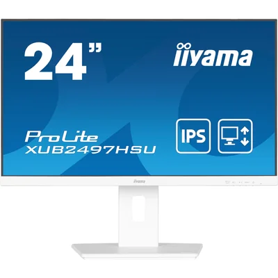 Monitor iiyama ProLite XUB2497HSU-W2 24" IPS LED 1ms 100Hz /HDMI DP/ FlickerFree Bianco