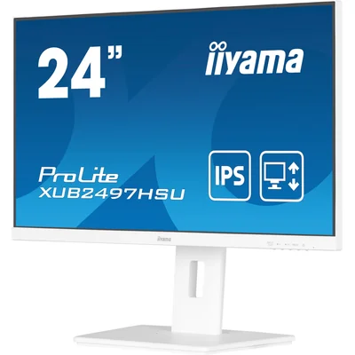 Monitor iiyama ProLite XUB2497HSU-W2 24" IPS LED 1ms 100Hz /HDMI DP/ FlickerFree White