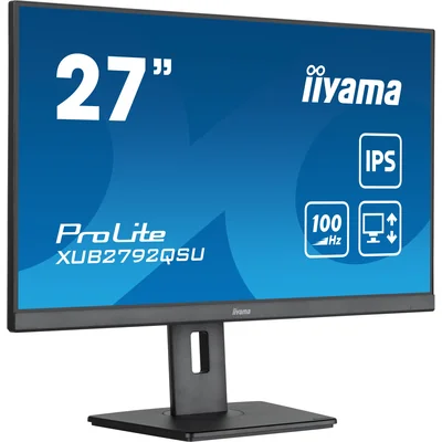 Monitor iiyama ProLite XUB2792QSU-B6 27'' WQHD 100Hz 0,4ms IPS LED /Hub HDMI DP USB/FlickerFree BlueLightReducer