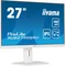 Monitor iiyama ProLite XUB2792QSU-W6 27" WQHD IPS LED 0.4ms 100Hz /HDMI DisplayPort/ hub USB HAS Biały