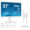 Monitor iiyama ProLite XUB2792QSU-W6 de 27" WQHD IPS LED, 0,4 ms, 100 Hz, HDMI DisplayPort, concentrador USB, blanco
