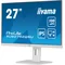 Monitor iiyama ProLite XUB2792QSU-W6 de 27" WQHD IPS LED, 0,4 ms, 100 Hz, HDMI DisplayPort, concentrador USB, blanco