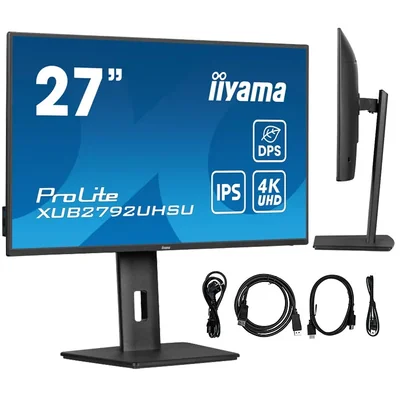 Monitor iiyama ProLite XUB2792UHSU-B6 27" IPS LED 4K /HDMI, DP/ FlickerFree + Blue Light Reduction