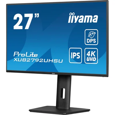 Monitor iiyama ProLite XUB2792UHSU-B6 de 27" IPS LED 4K /HDMI, DP/FlickerFree + Reducción de luz azul