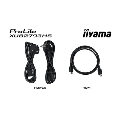 Monitor iiyama ProLite XUB2793HS-B7 da 27" IPS LED 100Hz 1ms /HDMI, DisplayPort/ HA FlickerFree