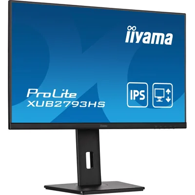 Monitor iiyama ProLite XUB2793HS-B7 de 27" IPS LED, 100 Hz, 1 ms, HDMI, DisplayPort, sin parpadeo