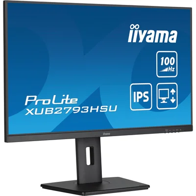Monitor iiyama ProLite XUB2793HSU-B7 27" IPS LED 1ms 100Hz /HDMI, DisplayPort, USB hub/ Height adjustment, FlickerFree