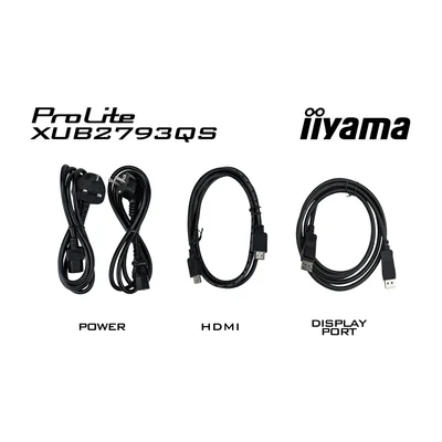 Monitor iiyama ProLite XUB2793QS-B7 27" WQHD IPS LED 100Hz 1ms /HDMI, DisplayPort/ Flicker-Free