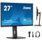Monitor iiyama ProLite XUB2797HSU-B2 de 27" IPS LED, 1 ms, 100 Hz, HDMI, concentrador DP, USB, sin parpadeo, AdaptiveSync