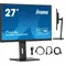 Monitor iiyama ProLite XUB2797QSN-B2 27" IPS LED WQHD 1ms 100Hz /HDMI DP/ Vestavěná dokovací stanice USB-C, FlickerFree