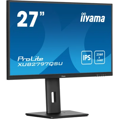 Monitor iiyama ProLite XUB2797QSU-B2 27" IPS WQHD LED 1ms 100Hz /HDMI DP/FlickerFree