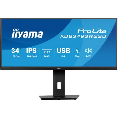 Monitor iiyama ProLite XUB3493WQSU-B6 34" UWQHD IPS LED 1ms 120Hz /2xHDMI DP/ FreeSync FlickerFree