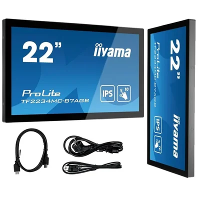 Monitor iiyama TF2234MC-B7AGB 22" IPS touchscreen OpenFrame IP65 Alta luminosità Antiriflesso