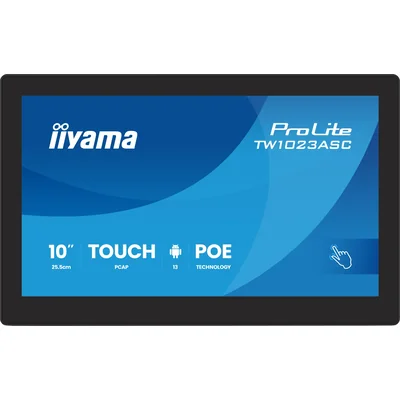 Monitor informacyjno-reklamowy iiyama ProLite TW1023ASC-B3P 10" Android13, PoE, Kamera 5MP, Głośniki, iiSignage²