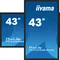 Monitor interactivo de presentación iiyama TF4339AS-B1AG de 43" IPS LED 4K /HDMI, DP, Android/iiSignage², eShare, IP65, 24/7