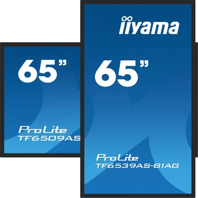 Monitor interactivo de presentación iiyama TF6539AS-B1AG de 65" IPS LED 4K /HDMI, DP, Android/iiSignage², eShare, IP65, 24/7