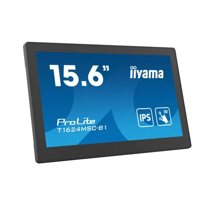 Monitor interaktywny iiyama ProLite T1624MSC-B1 16" IPS, FullHD, HDMI, SDcard, LAN, POE, 24/7