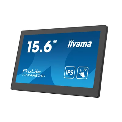 Monitor interaktywny iiyama ProLite T1624MSC-B1 16" IPS, FullHD, HDMI, SDcard, LAN, POE, 24/7