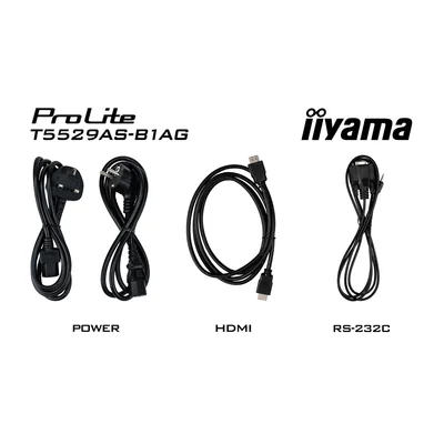 Monitor interattivo iiyama ProLite T5529AS-B1AG 55" 4K VA LED, USB-C, WiFi, LAN, eShare, iiShare