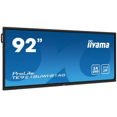 Monitor interattivo ultra-wide iiyama ProLite TE9218UWI-B1AG 92" 5K VA LED UHD 21:9 /USB-C HDMI DP WiFi/