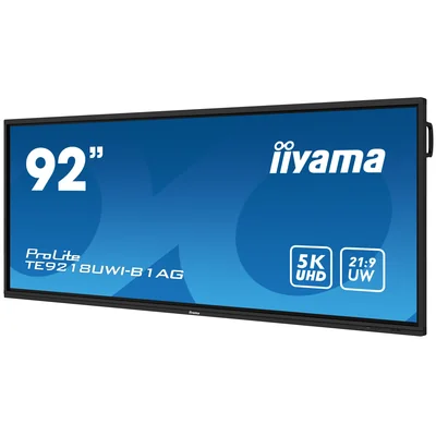 Monitor interattivo ultra-wide iiyama ProLite TE9218UWI-B1AG 92" 5K VA LED UHD 21:9 /USB-C HDMI DP WiFi/
