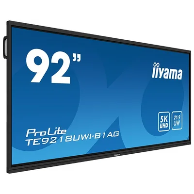 Monitor interattivo ultra-wide iiyama ProLite TE9218UWI-B1AG 92" 5K VA LED UHD 21:9 /USB-C HDMI DP WiFi/