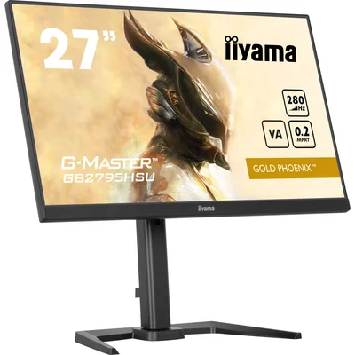 Monitor para juegos iiyama G-MASTER GB2795HSU-B1 Gold Phoenix de 27" VA LED, 0,2 ms, 280 Hz, HDMI, DP, HDR, Free Sync Premium