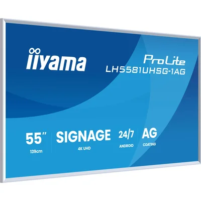 Monitor per presentazioni iiyama ProLite LH5581UHSG-1AG 55" 4K VA LED iiSignage², iiControl, iiShare, LAN, WiFi, 24/7