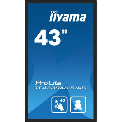 Monitor per presentazioni interattive iiyama TF4339AS-B1AG 43" IPS LED 4K /HDMI, DP, Android/ iiSignage², eShare, IP65, 24/7