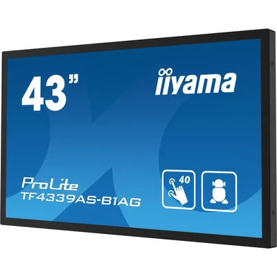 Monitor per presentazioni interattive iiyama TF4339AS-B1AG 43" IPS LED 4K /HDMI, DP, Android/ iiSignage², eShare, IP65, 24/7