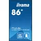 Monitor professionale per segnaletica digitale iiyama ProLite LH8675UHS-B1AG 86" 4K UHD IPS LED, 24/7, Android, iiSignage²
