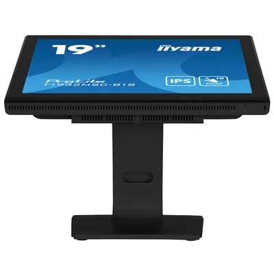Monitor táctil iiyama ProLite T1932MSC-B1S de 19" IPS LED 5:4 con VGA, HDMI, DisplayPort y altavoces, IP54