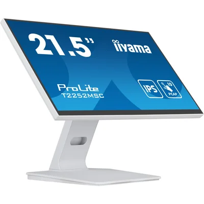 Monitor táctil Iiyama ProLite T2252MSC-W2 de 22'' FULL HD LED IPS /HDMI, DP/Altavoces, Blanco