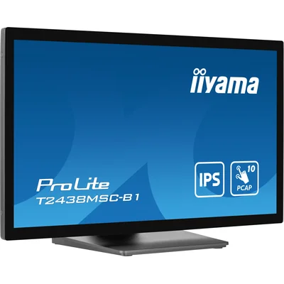 Monitor táctil iiyama ProLite T2438MSC-B1 de 24" IPS LED PCAP IPX1 / HDMI, DisplayPort/ Altavoces