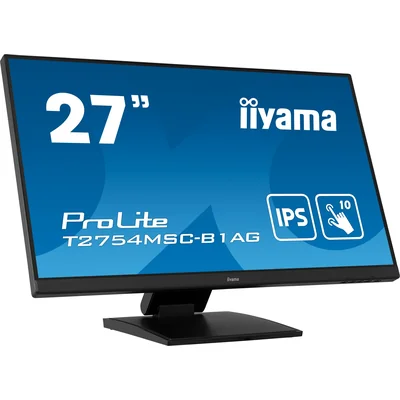 Monitor táctil iiyama ProLite T2754MSC-B1AG de 27" IPS, FullHD, antirreflejo, VGA, HDMI, capacitivo