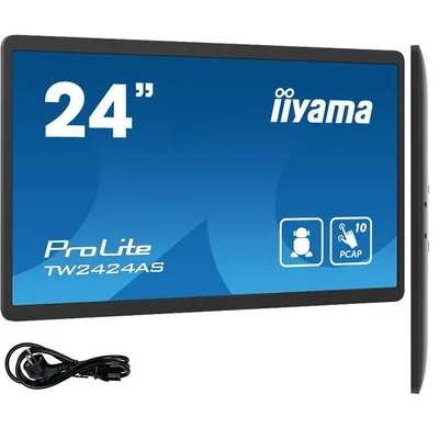 Monitor táctil iiyama ProLite TW2424AS-B1 de 24" IPS LED /HDMI, USB-C/Android 12, GMS, WiFi, LAN, Bluetooth, 24/7