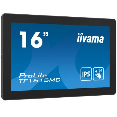 Monitor táctil integrado de 16" iiyama ProLite TF1615MC-B1 FHD IPS /VGA HDMI DP/ IP65